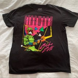 Star Wars Neon Boba Fett T Shirt